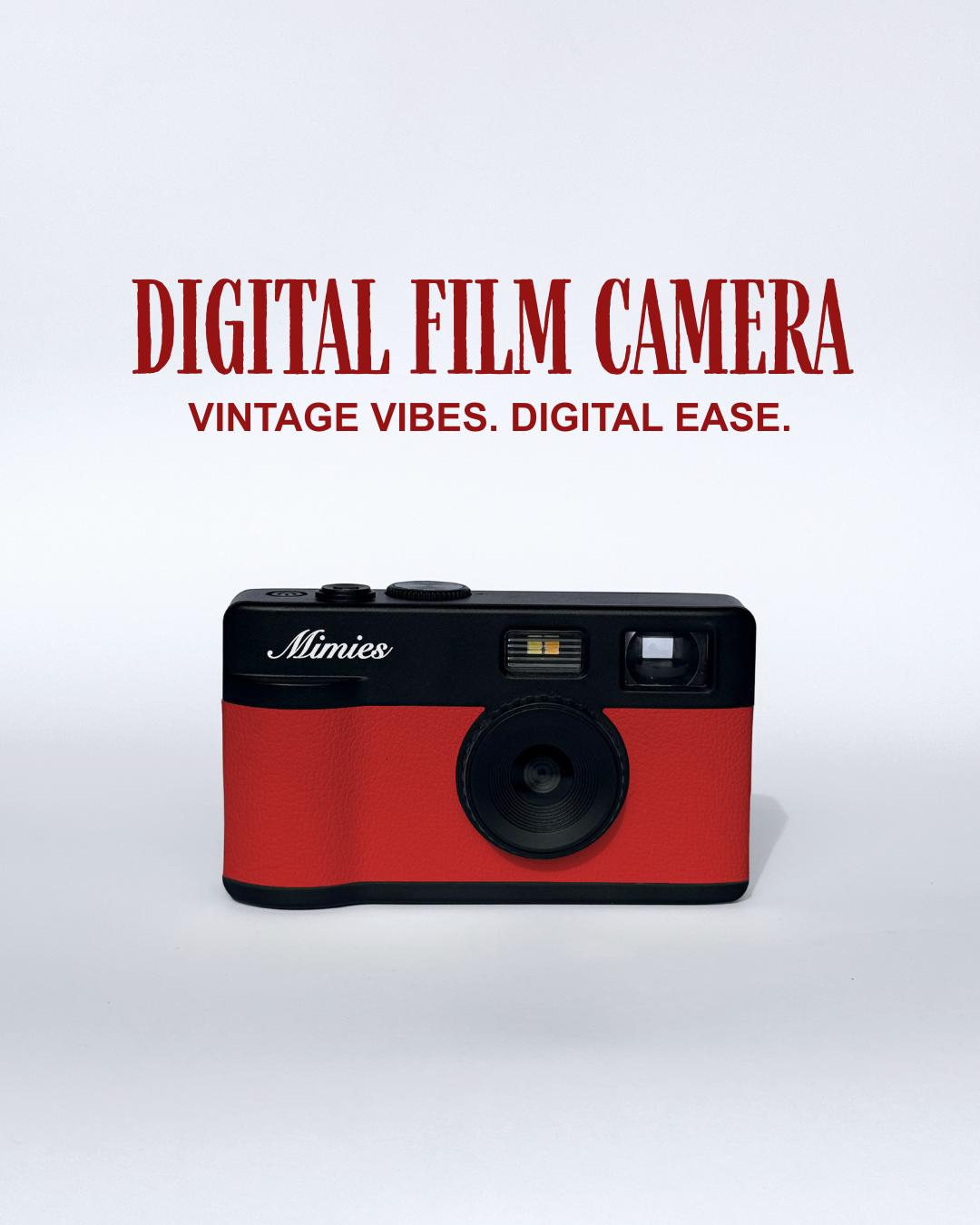 Mimies Digital Film Camera — Red Edition